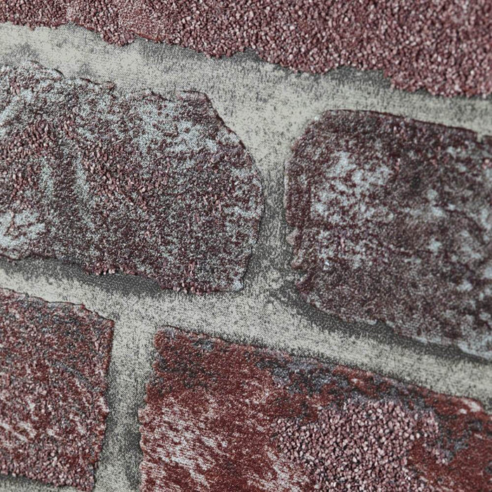 Baker Street Brick Wallpaper - Anaglypta - Red