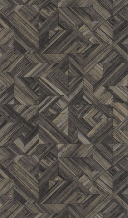 Bali Paille Vinyl Wallpaper - Shades of Black