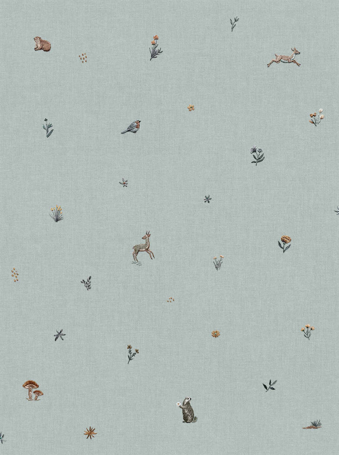 Bambi Wallpaper - Indigo
