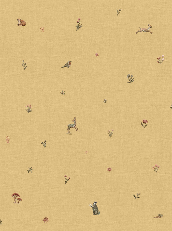 Bambi Wallpaper - Mustard
