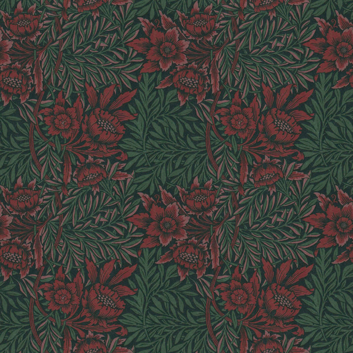 Baroque Floral Wallpaper - Green