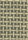 Basket Weave Grass cloth Wallpaper - Beige & Grassgreen