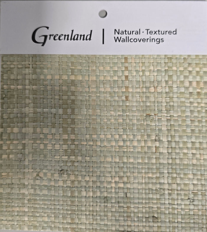 Basket Weave Wallpaper - Lightest Green