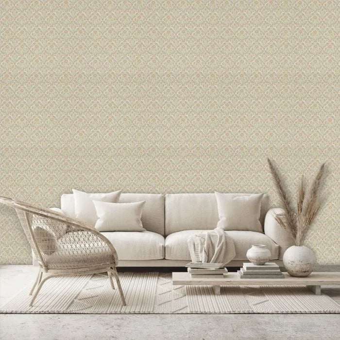 Bellflowers Wallpaper - Morris - Saffron/Olive