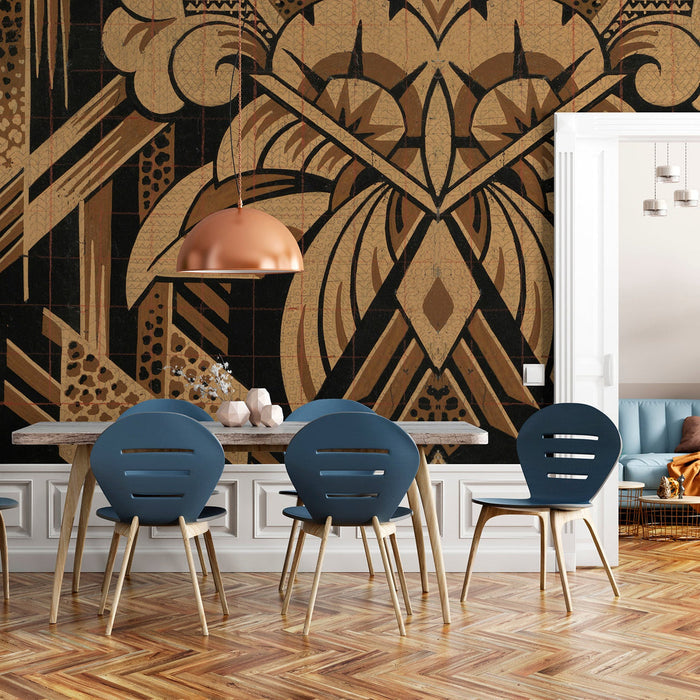 Big Patterns Art Deco - Custom Sized Wallpaper Mural (per m2)