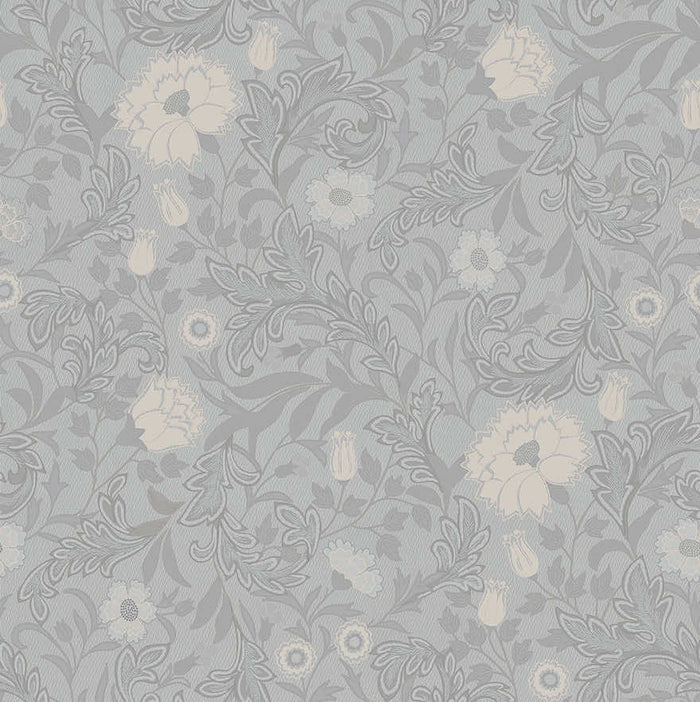 Bilbury Floral Wallpaper - Blue