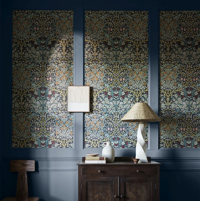 Blackthorn Wallpaper - Indigo