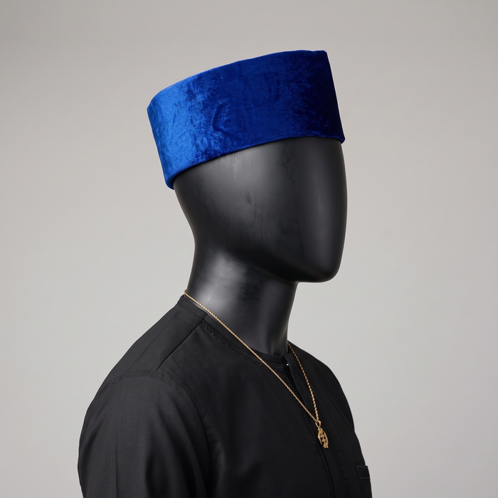 Blue Velvet Traditional Nigerian Cap