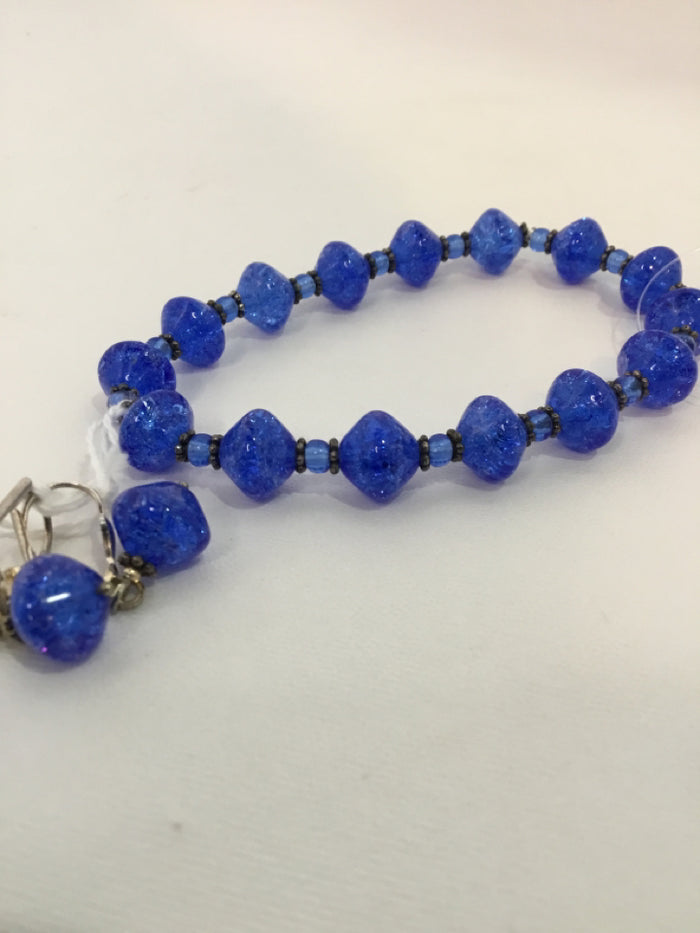 Blue w/Earrings Bracelet