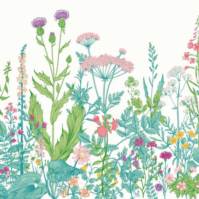 Botanical Fleur Mural Wallpaper - Summer Fruit