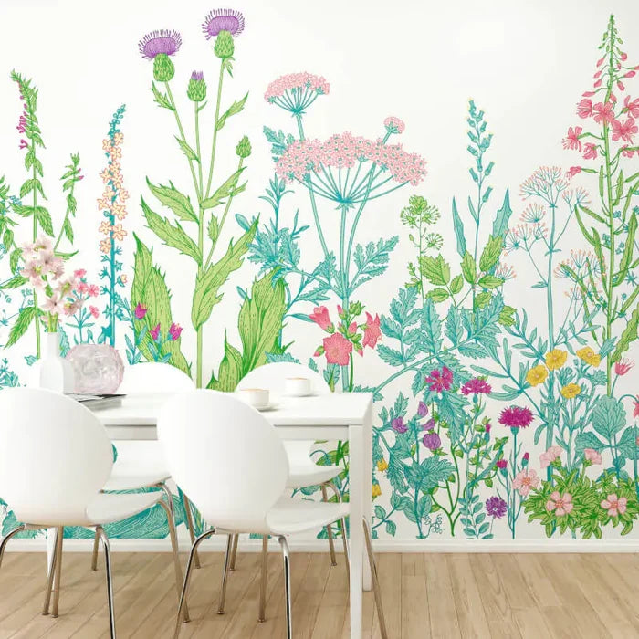 Botanical Fleur Mural Wallpaper - Summer Fruit
