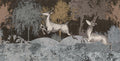Boulevard Grasscloth Deer - Forest - Custom Sized Wallpaper Mural (per m2)