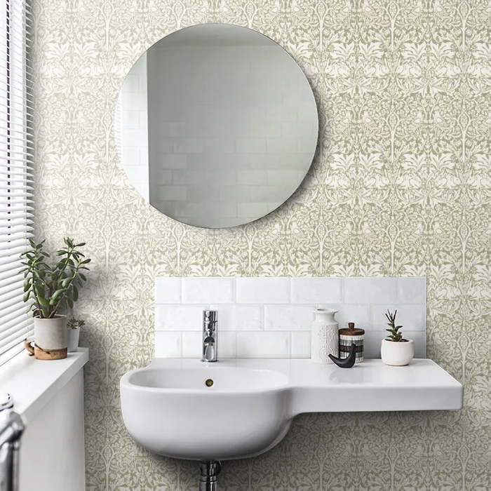 Brer Rabbit by Morris Wallpaper - Leaf Green