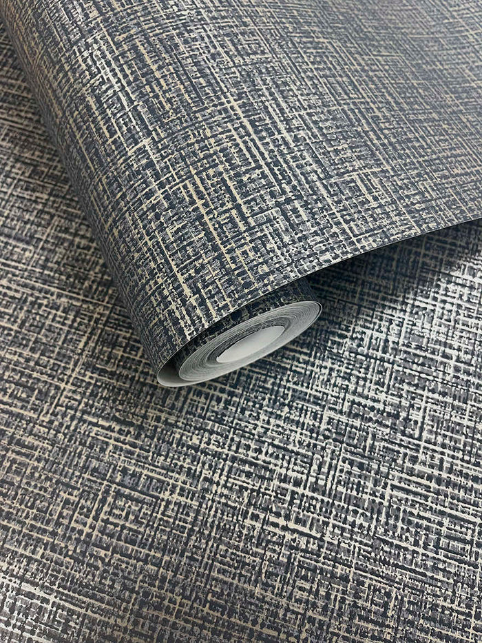 Brocade Wallpaper - Navy