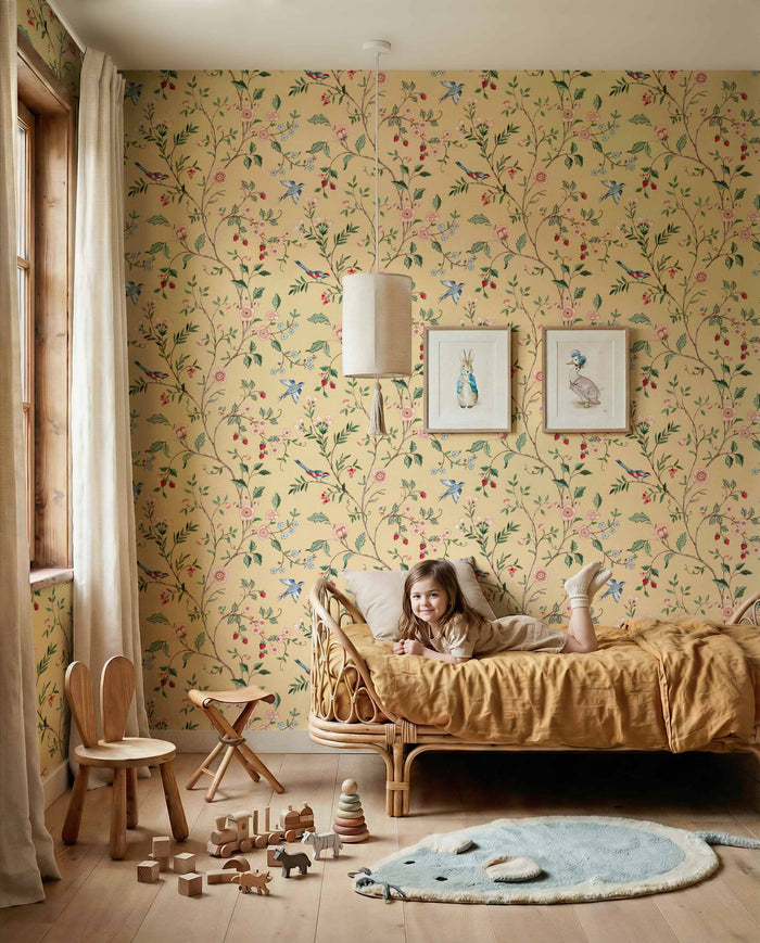 Bucolic Wallpaper - Buttercream