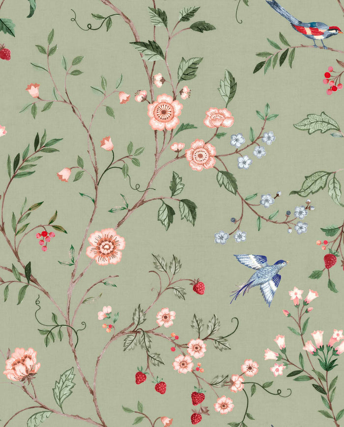 Bucolic Wallpaper - Mint