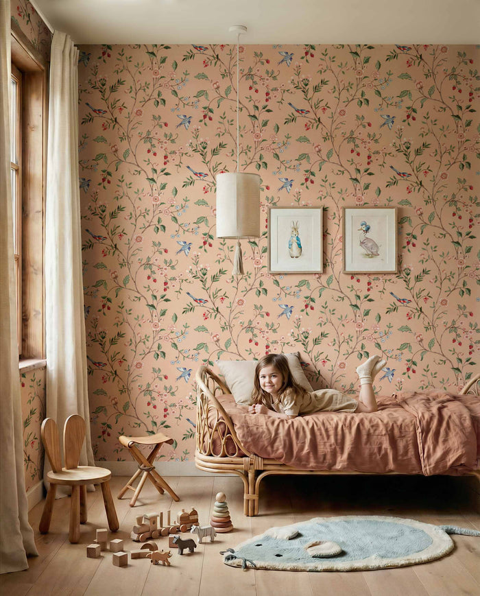 Bucolic Wallpaper - Peach