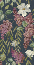 Buddleia – Trailing Blooms Wallpaper – Navy