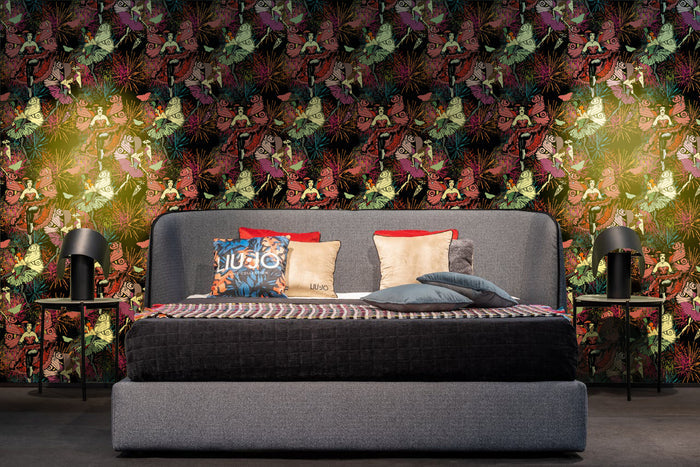 Burlesque Baby - Custom Sized Wallpaper Mural (per m2)