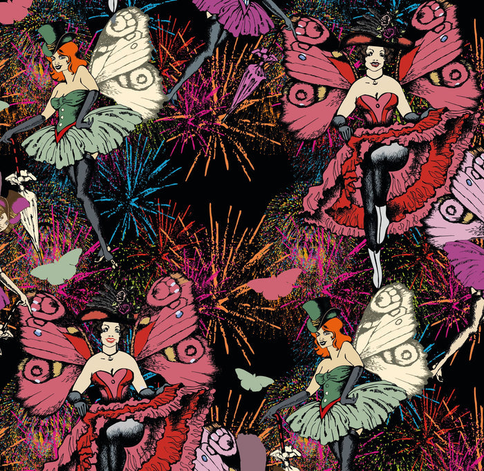 Burlesque Baby - Custom Sized Wallpaper Mural (per m2)