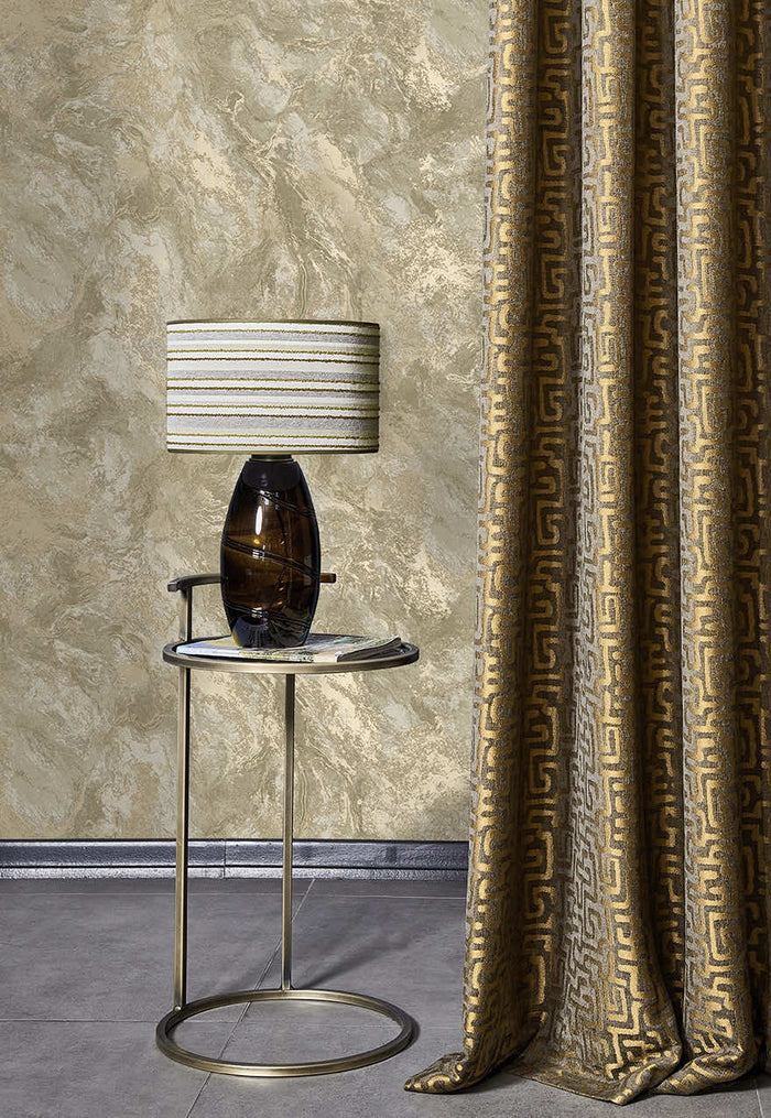 Calacatta Marble Bead Wallpaper - Beige