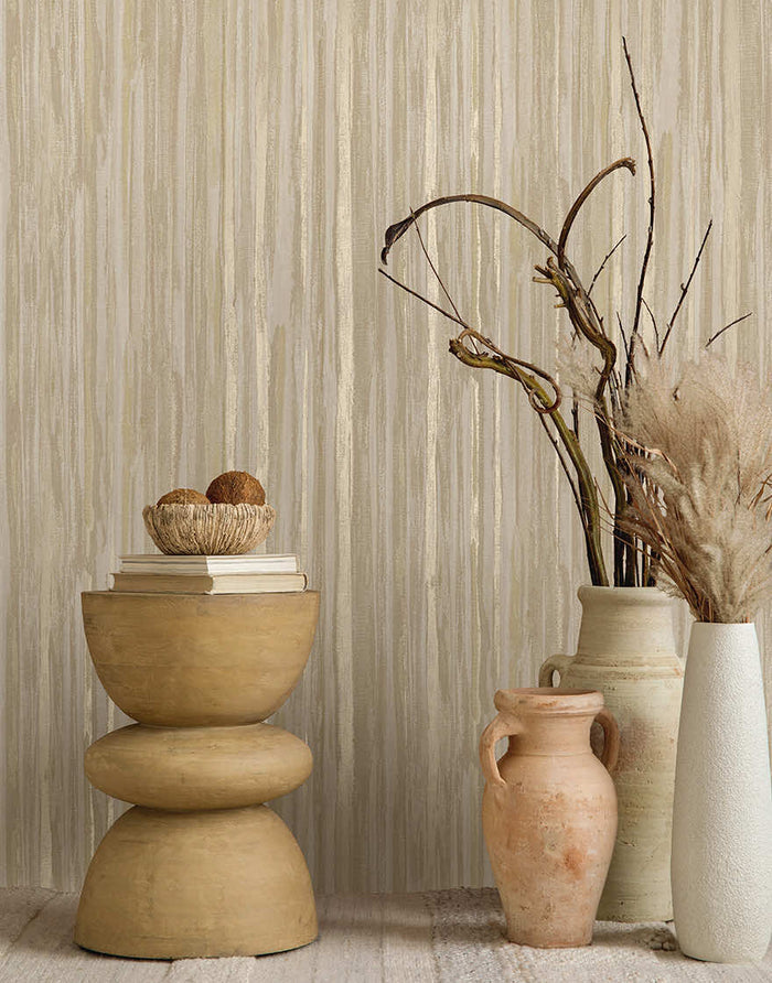 Calico Textured Wallpaper - Taupe