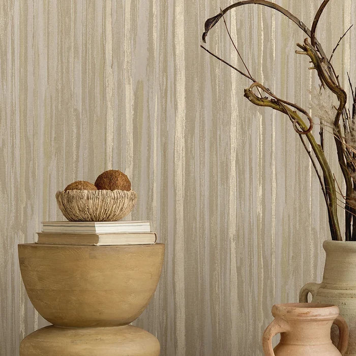 Calico Textured Wallpaper - Taupe