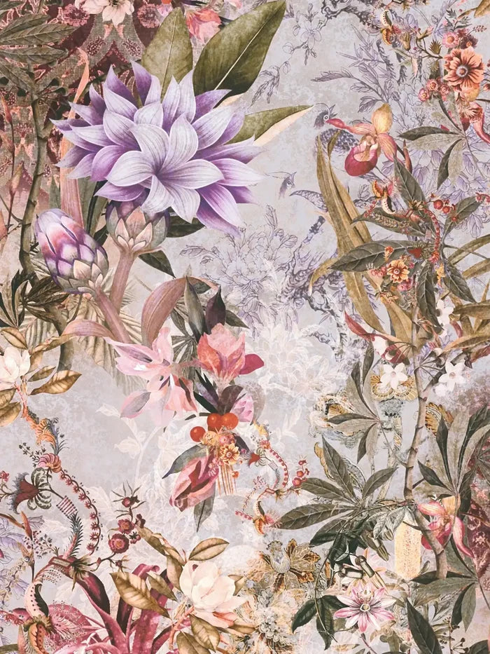 Calm Tropics – Floral Wallpaper – Lilac