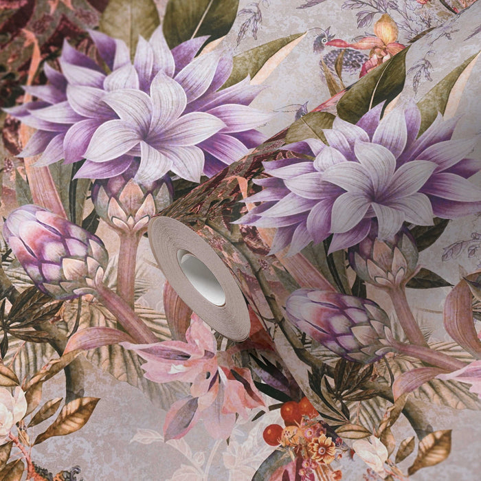 Calm Tropics – Floral Wallpaper – Lilac