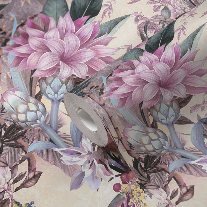 Calm Tropics – Floral Wallpaper – Pink