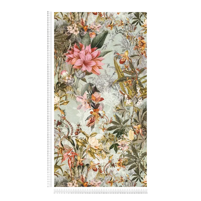 Calm Tropics – Floral Wallpaper – Teal