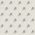 Cameo Wallpaper Heavy Weight Wallpaper - Gray/Black