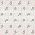 Cameo Wallpaper Heavy Weight Wallpaper - Gray/Red