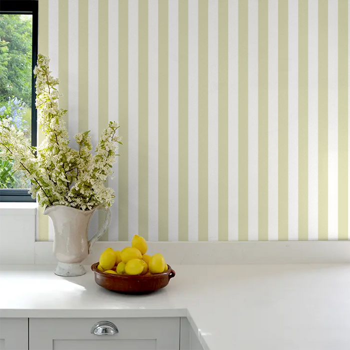 Candy Stripe Wallpaper - Laurel