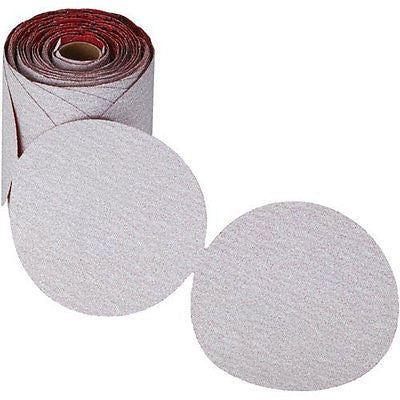 Carborundum Premier Red Sandpaper PSA Sanding Disc  6"  320 Grit 100 Per Roll