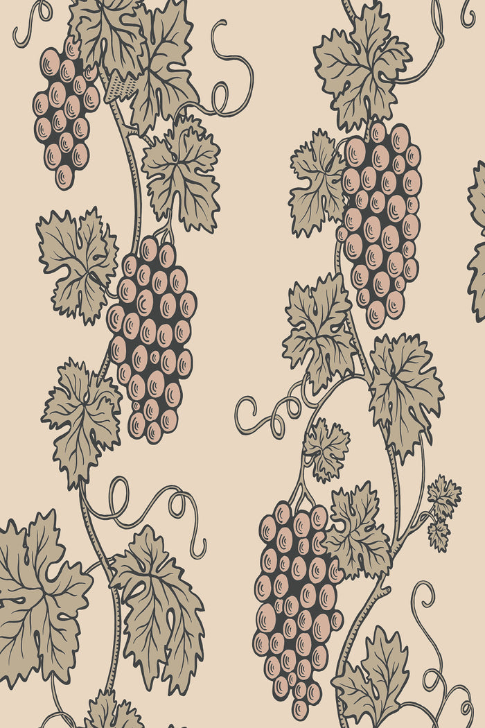 Carla wallpaper in Garden Green, flat pattern