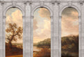 Castello Arches  - Pink Tinge - Custom Sized Wallpaper Mural (per m2)