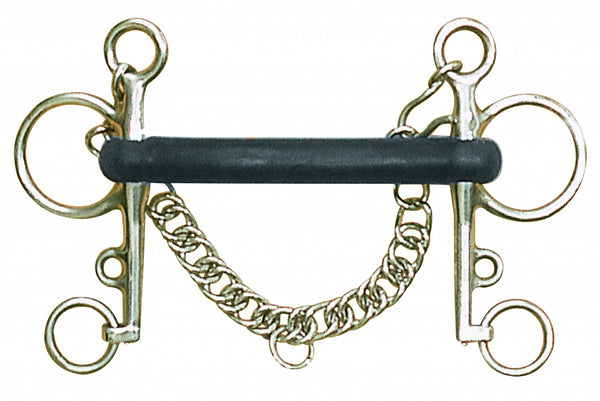 Centaur Hard Rubber Pelham Bit
