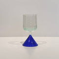 Champagne Cocktail Glass Goblet - Green/Blue