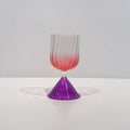 Champagne Cocktail Glass Goblet - Pink/Purple
