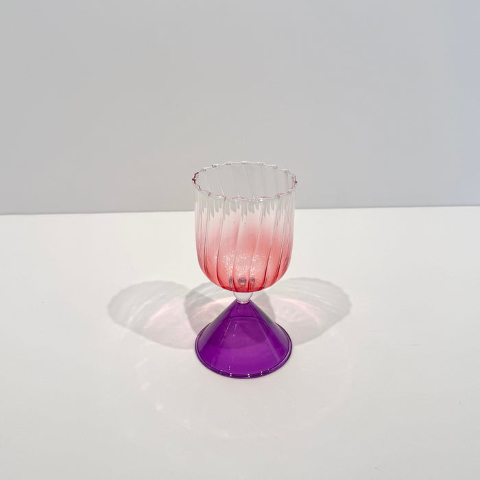 Champagne Cocktail Glass Goblet - Pink/Purple