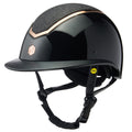 Charles Owen Kylo Wide Peak- Black Gloss/Rose Gold w/ MIPS