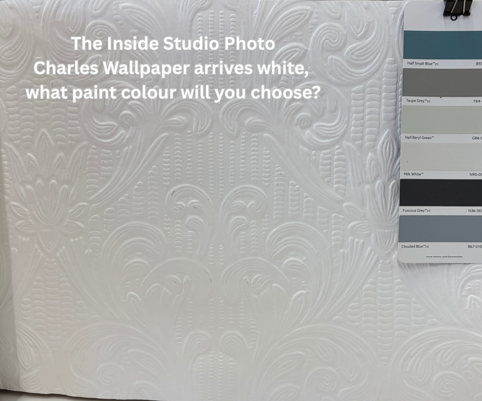Charles Wallpaper - Anaglypta - Paintable