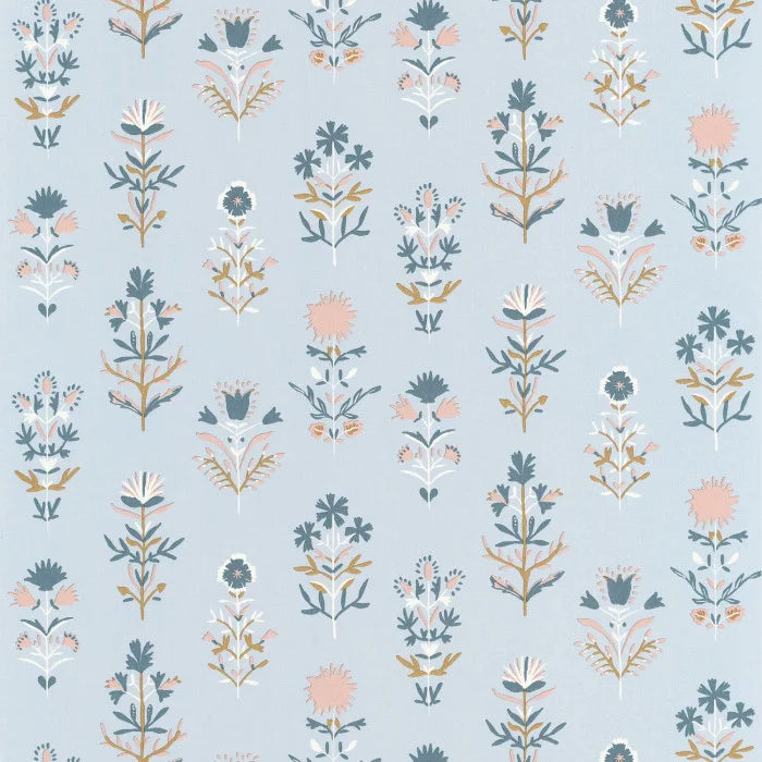 Charmes Wallpaper - Bleu Horizon - Discontinuing