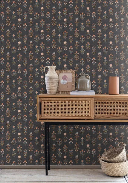 Charmes Wallpaper - Noir Guepier - Discontinuing