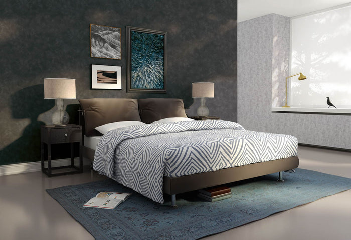 Charred Plaster Vinyl Wallpaper - Charcoal