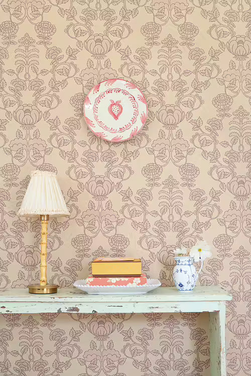 Cheri Spritz Wallpaper - Light Amber