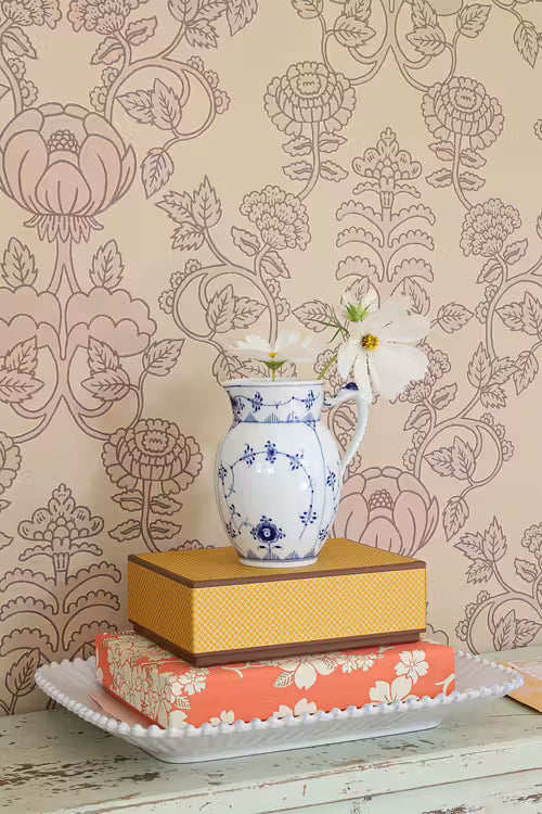 Cheri Spritz Wallpaper - Light Amber