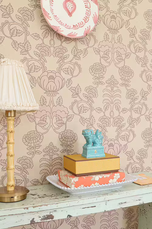 Cheri Spritz Wallpaper - Light Amber