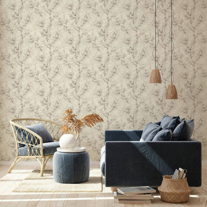 Cherry Blossoms Spring Wallpaper - Cream